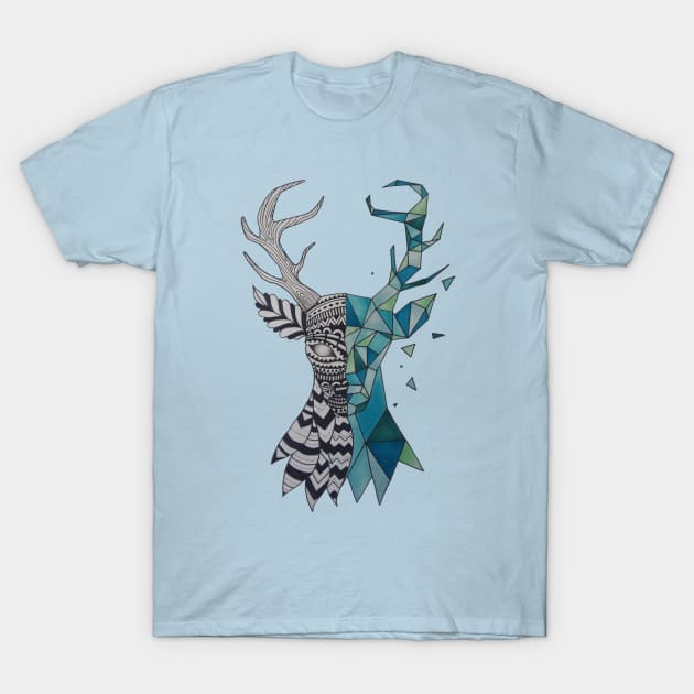 Origami Deer T-Shirt by biagiocassese